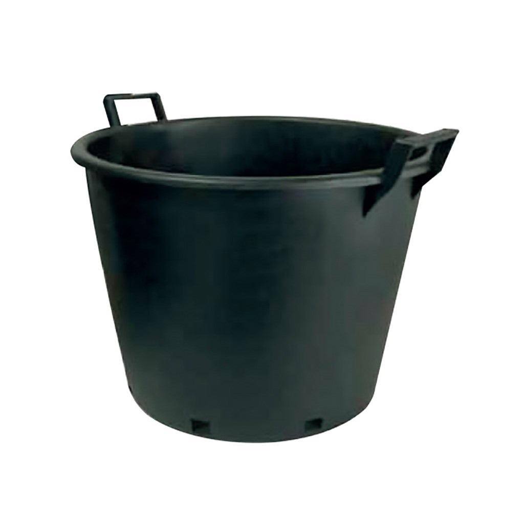 MASTELLO NERO CON MANICI - Ø EST. CM 60 - Ø INT. 55 - H CM 48 - LT 90